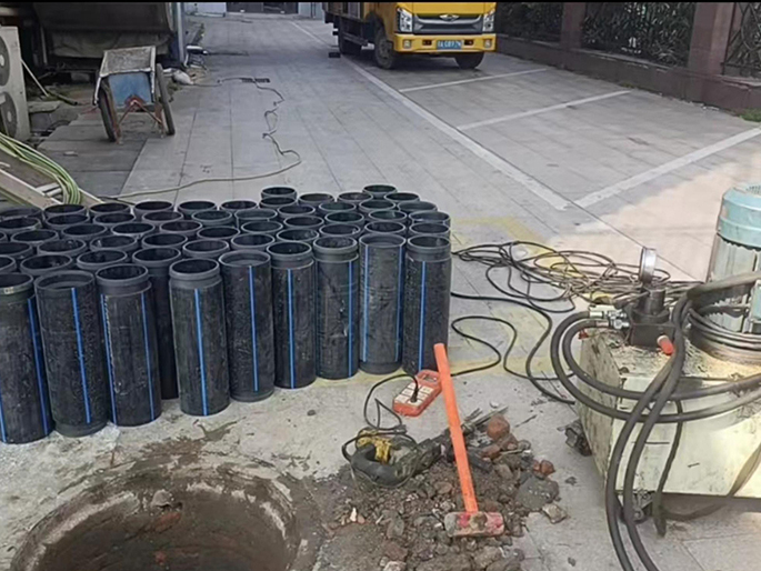 鼓楼PE置换管厂家 DN315置换管 非开挖管短管置换